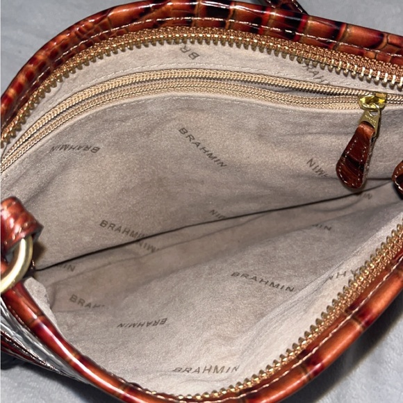 Brahmin Tri-Color Croc-Embossed Shoulder Bag - Picture 3 of 5